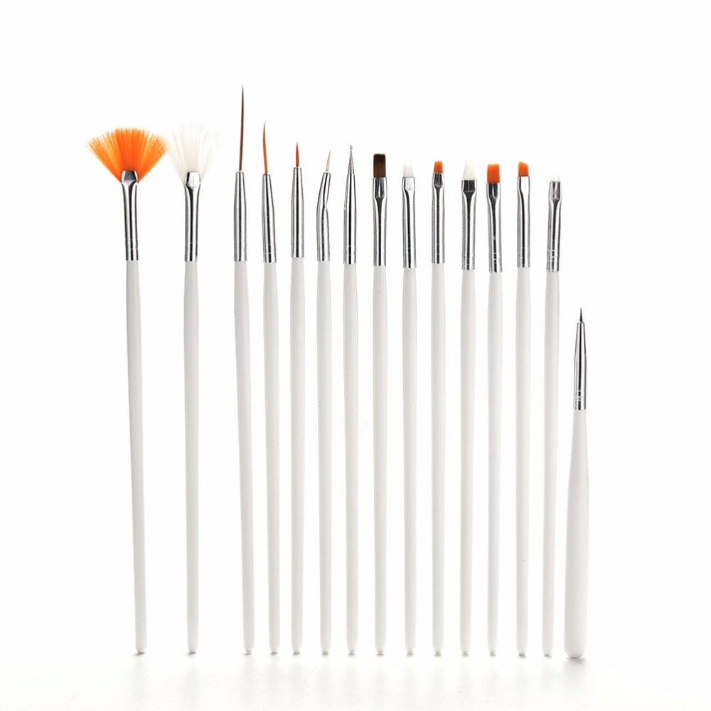 Nail Brush For Manicure Gel Brush For Nail Art 15Pcs/Set Nail Art Brush For Gradient For Gel Nail Polish Painting Drawing