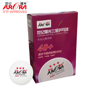 AURORA ITTF approved Table Tennis Balls 3 Star Ball ABS Plastic 40+mm Ping Pong Balls for game tabletennis Tenis PingPong