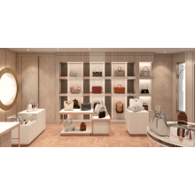 Wooden Bag Shop Display Cabinet Luxury Furniture