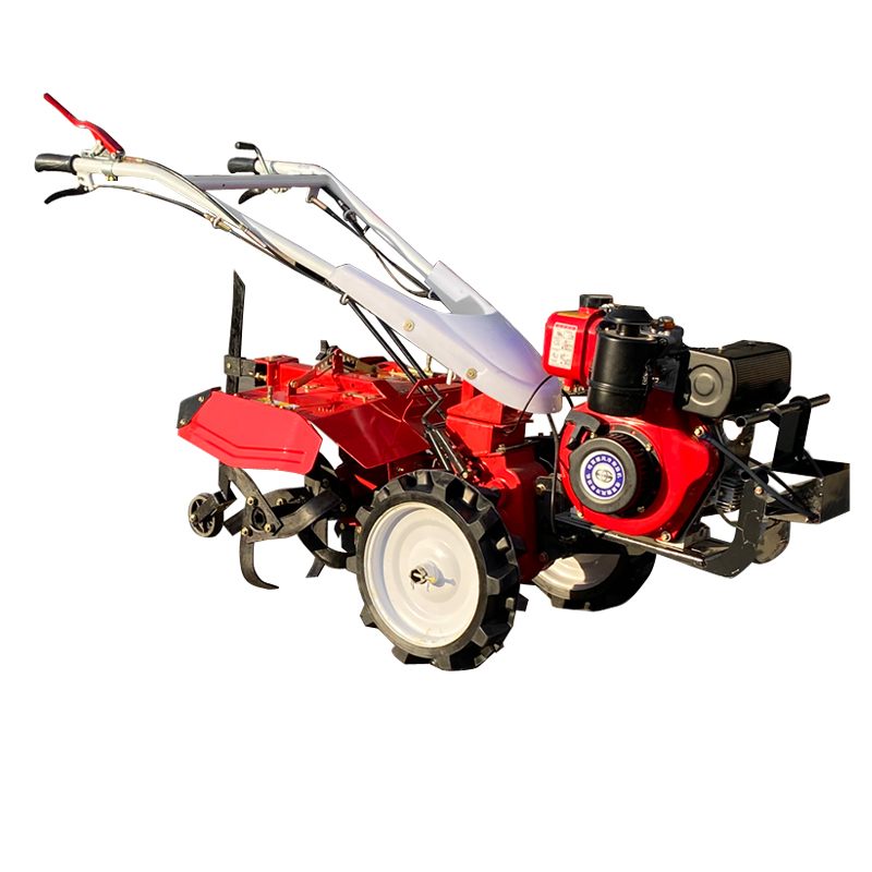 two wheels tractor 9hp Gasoline hand start power tiller machine agricultural