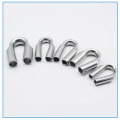 2pcs 6/8/10/12 mm Stainless Steel 304 Wire Tube Thimble for Winch Wire Rope Silver Cable Wire Rope Thimbles Rigging Hardware