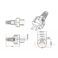 1.8m/3m EU Schuko Power cables,Europe CEE7/7 Power Cord ,EU to C15 Power lead for household electrical appliances