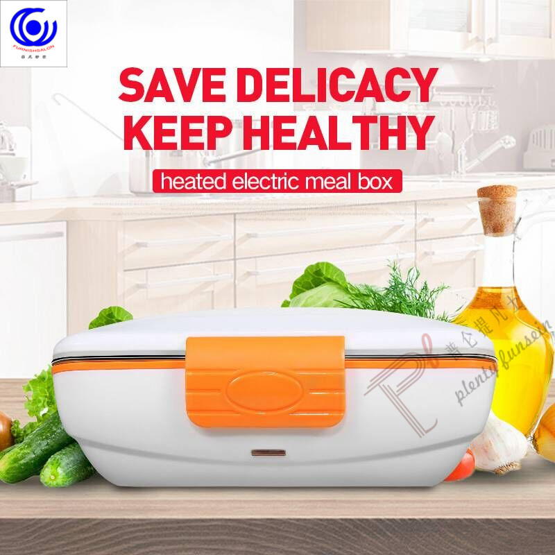 Portable PTC Electric Heating Lunch Box Container Stainless Steel Food Meal Warmer For Office Home 3 options 220/110VAC/12VDC