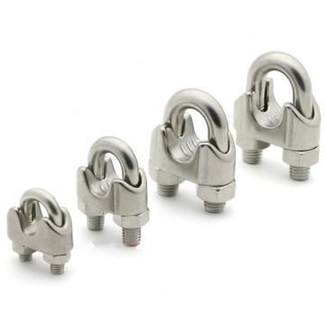 U type clamp Wire Rope Clips M2/3/4/5/6/8/10/12/14mm Wire Rope Clip Cable Bolts Rigging Hardware clamps 304 Stainless Steel