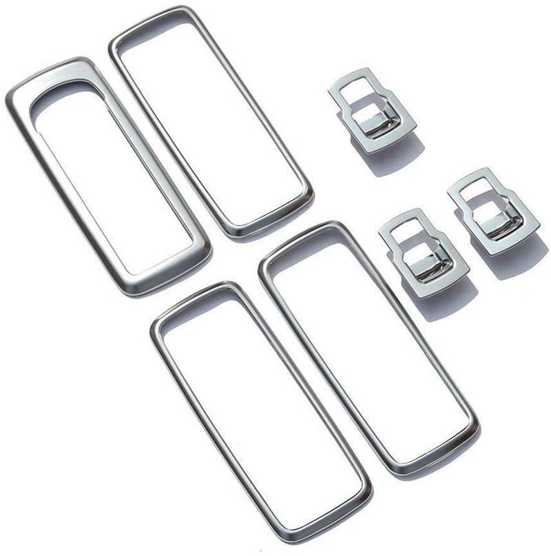 Chrome Car Door Window Switch Lift Button Cover Trim Frame for for Land Rover Discovery 4 LR4 Range Rover Sport L320 Accessories