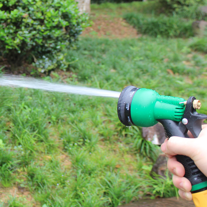 8 Pattern Garden Water Guns Hose Nozzle Multifunctional Irrigation Car Washing Yard Water Sprayer Pipe Tube Nozzle Sprinkler To