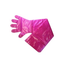 Good quality red long arm soft veterinary gloves