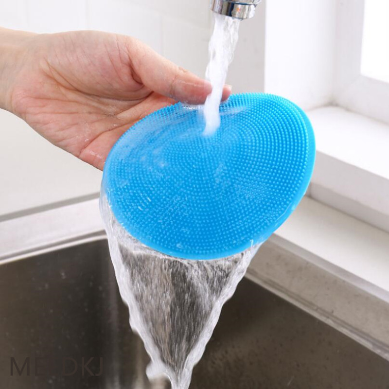 6 Color Multifunctional Silica Gel Dishwash Brush Dishwash Cloth Thickening Cleaning Detergent Cleaning Kitchen Wash Cloth