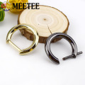 Meetee 5pcs 20/30mm Metal D Ring Buckles Removable Screw Bag Chain Hang Buckle DIY Luggage Hardware Decoration Accessories F1-21