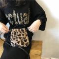 Fashion Plush Retro Leopard Bag Women's Winter 2020 Shoulder Messenger Bag Drawstring Mini Handbag Cute Crossbody Designer Bags