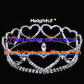 Heart Shaped Pageant Round Crowns