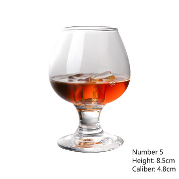 Hot Selling 4 Styles 100-700ML Short Leg Brandy Wine Glass Whiskey Cup Lead-free Glass Bar Family Drinking Tools Wine Tasting