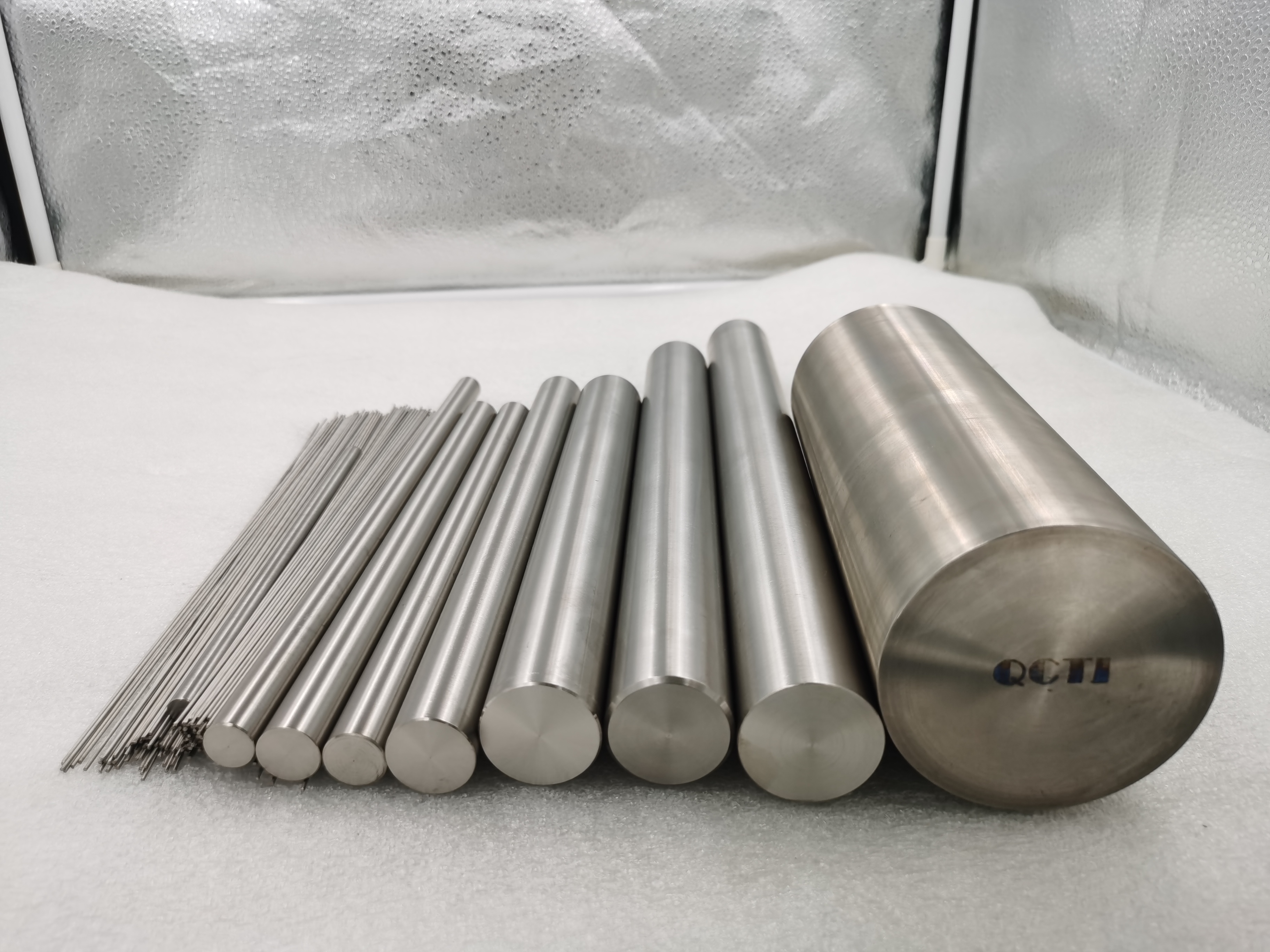 50pcs Gr5 2mm dia x 350mm length Titanium Alloy Round Bar Rod Industry Machine Use DIY Anti-corrosion Material
