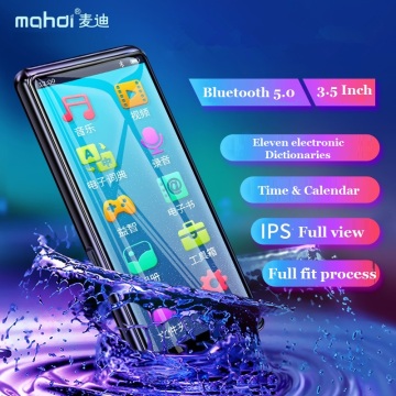 Mahdi M9 MP4 Player Bluetooth 5.0 Touch Screen 3.5 inch HD HIFI 8GB Music MP4 Player Support VideoTF Card With Speaker