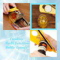 Wonderlife Creative Multi-function Bottle Opener Jar Opener Easy Grip Bottle Opener Twist Off Lid Quick Opening Cooking