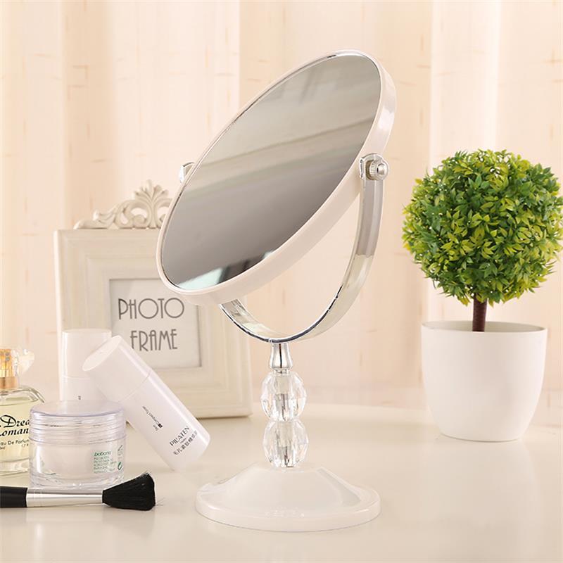 360 Rotation HD 3X Magnifying Makeup Mirror Home Room Decoration Double Mirror European Desktop Standing Cosmetic Dresser Mirror
