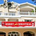 Merry Christmas Banner Large Xmas Sign Holiday Decorations Huge Xmas House Home Outdoor Party Decoration Flags Banners