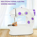 Mini Sewing Machine Portable Handheld Electric Sewing Machines Household Multifunction Automatic Tread Rewind Sewing Machine