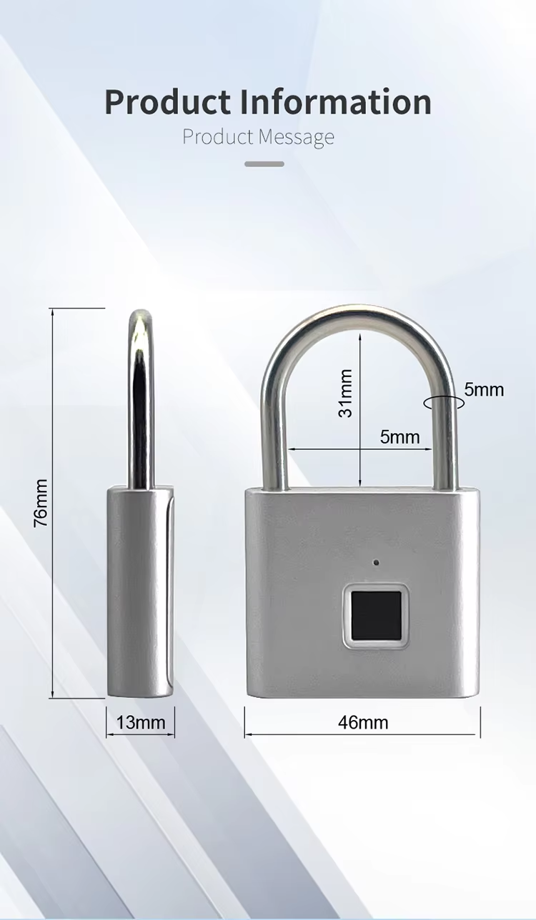3 Portable finger pad lock