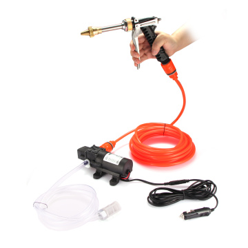 130PSI 80W Car Washer Pump High Pressure Washing Pump Self-priming Electrical DC 12V Car Cleaning Washer Kit for household Auto