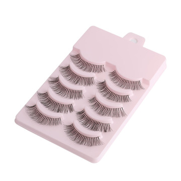 5 Pairs Handmade Natural False Eyelashes Popular Messy Paragraph Sparse Cross Eye Lashes Beauty Eyelash Extension Tools