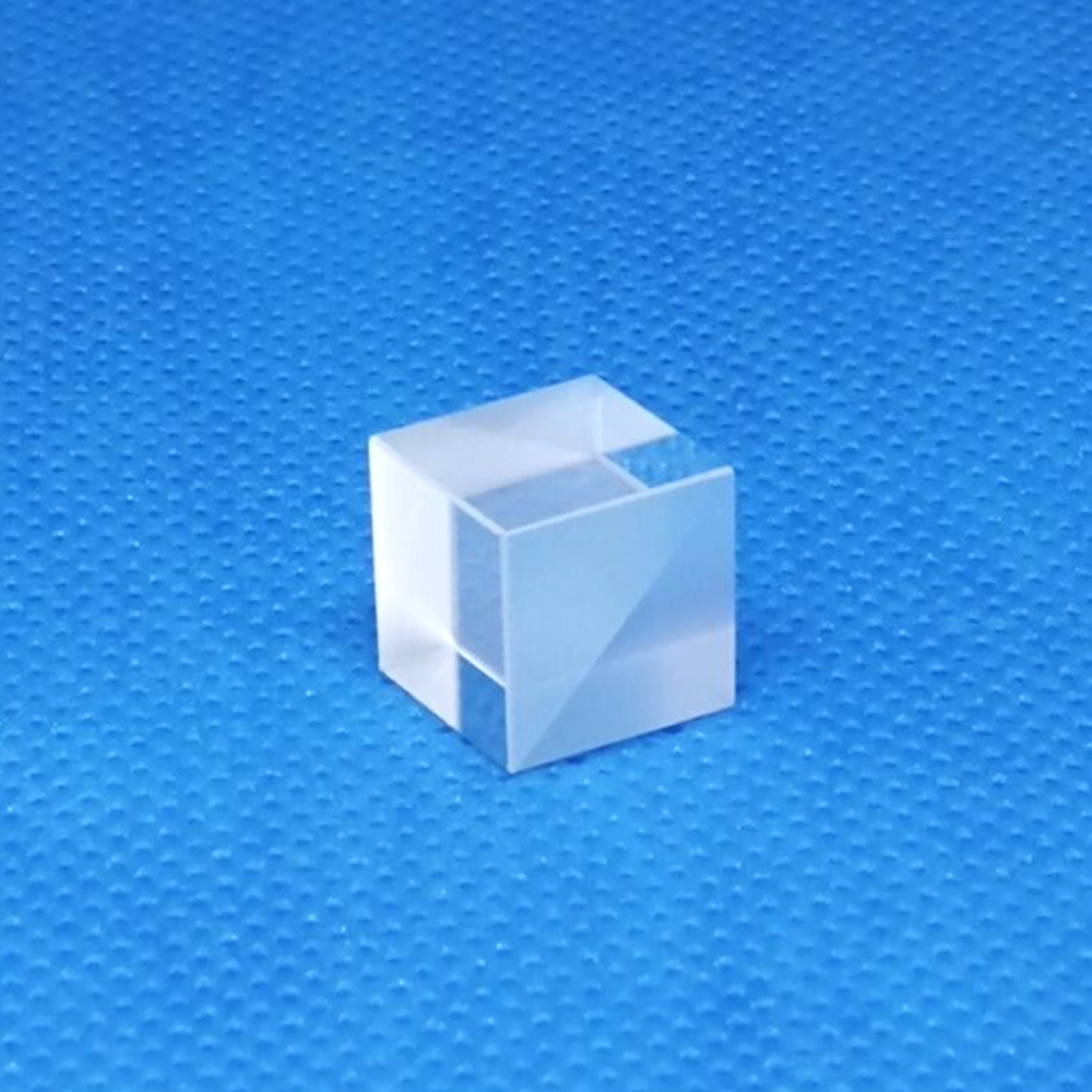 PBS Polarizing Beam Cube Splitter Prism Visible Light Lens for 650nm Red Lasers 10mm Diameter