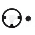 270mm Durable With Holes Steering Wheel Classic Replacement Universal Hardware Vehicle For Go Kart 3 Spokes PU Foam Accessories