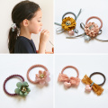 2019 Fashion Girls Candy Floral Colors Nylon Rubber Bands Children Safe Elastic Hair Bands Ponytail Holder Kid Hair Accessories