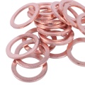 20 pcs Solid Copper Washer Flat Ring Gasket Sump Plug Oil Seal Fittings 10*14*1MM Washers Fastener Hardware Accessories