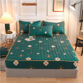 Quilted Bed Sheet Printed Brushed Mattress Protector Hotel Bed Cushion Cover Multiple size Mattress Cover Home Supplies LD379