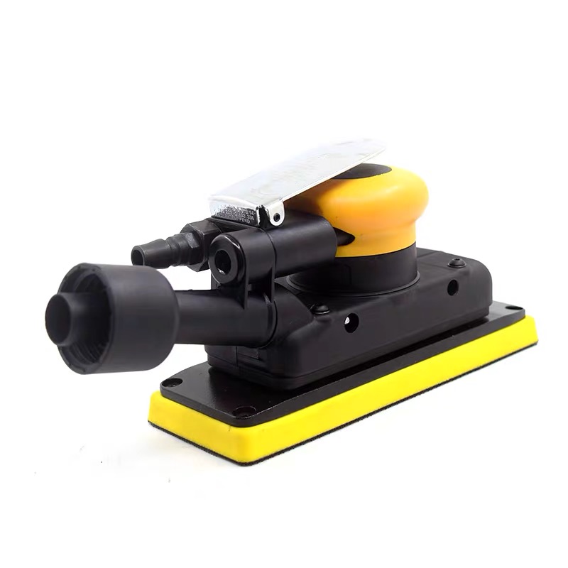 70 x 198mm 3" 8" Square Rectangle Air Random Orbital Sander Central Vacuum Tool Ready Pneumatic Sanding Machine