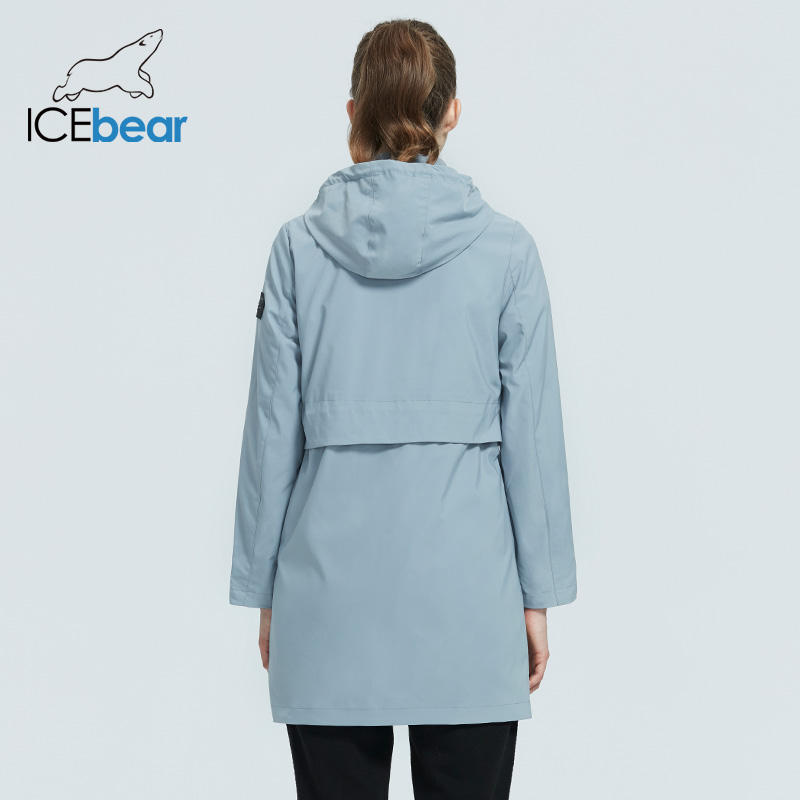 ICEbear 2020 Fashionable women's windbreaker high-quality female trench coat with a hood women's spring clothing GWF20017i