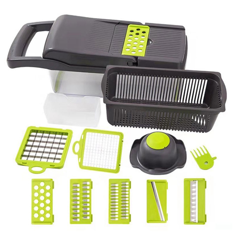 Multifunctional Vegetable Cutter Shredders Slicers Fruit Potato Peeler Carrot Grater Kitchen Accessories Basket Vegetable Slicer