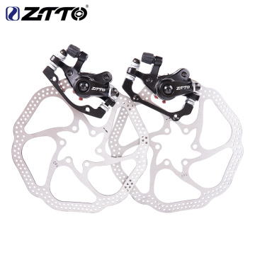 ZTTO Bicycle Front Rear Brake Disc Brake Aluminum Alloy For XC Mountain Bike Mechanical Disc Brake with 160mm Rotor Brake Lever