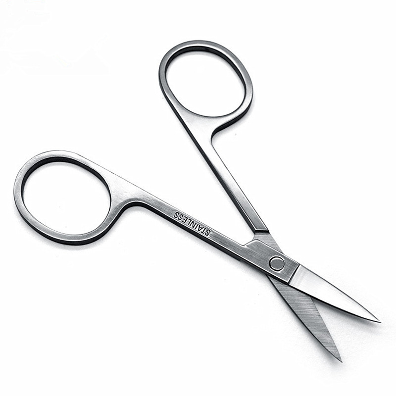 Professional Stainless Steel Cosmetic Scissors Small Eyebrow Scissors Cut Manicure Scissors Toe Pedicure Tools With Sharp Head