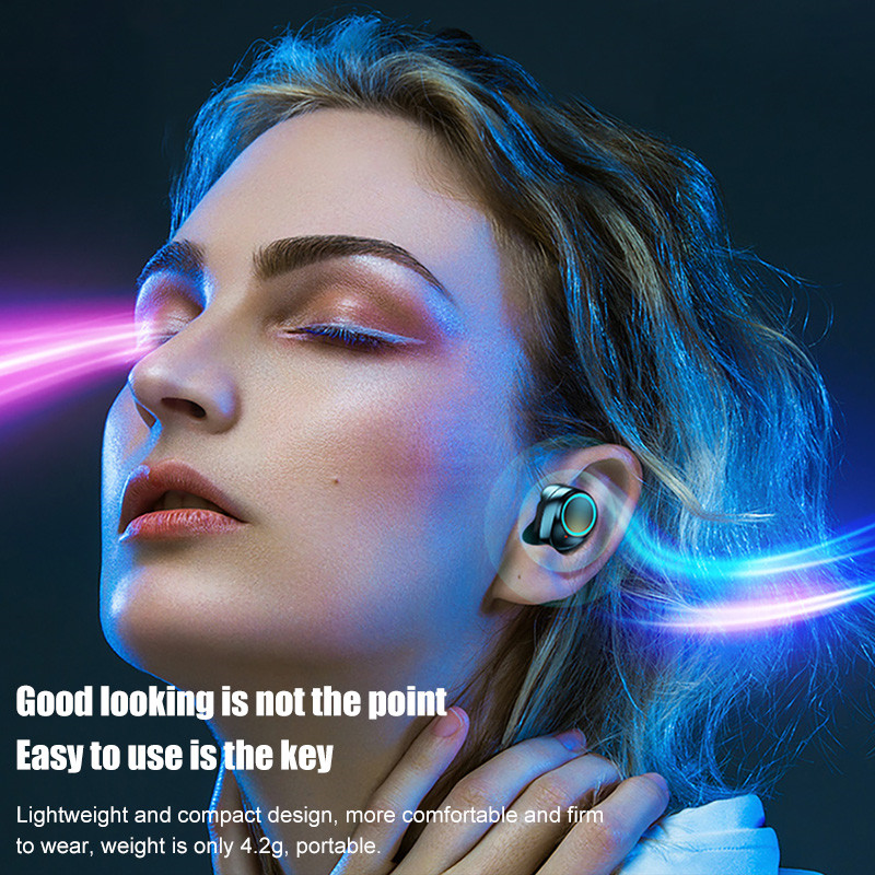 Wireless Bluetooth 5.0 Earphones Touch Control HD Stereo Headphones Sport Waterproof Headset Earbuds With 3500mAh Charge Case