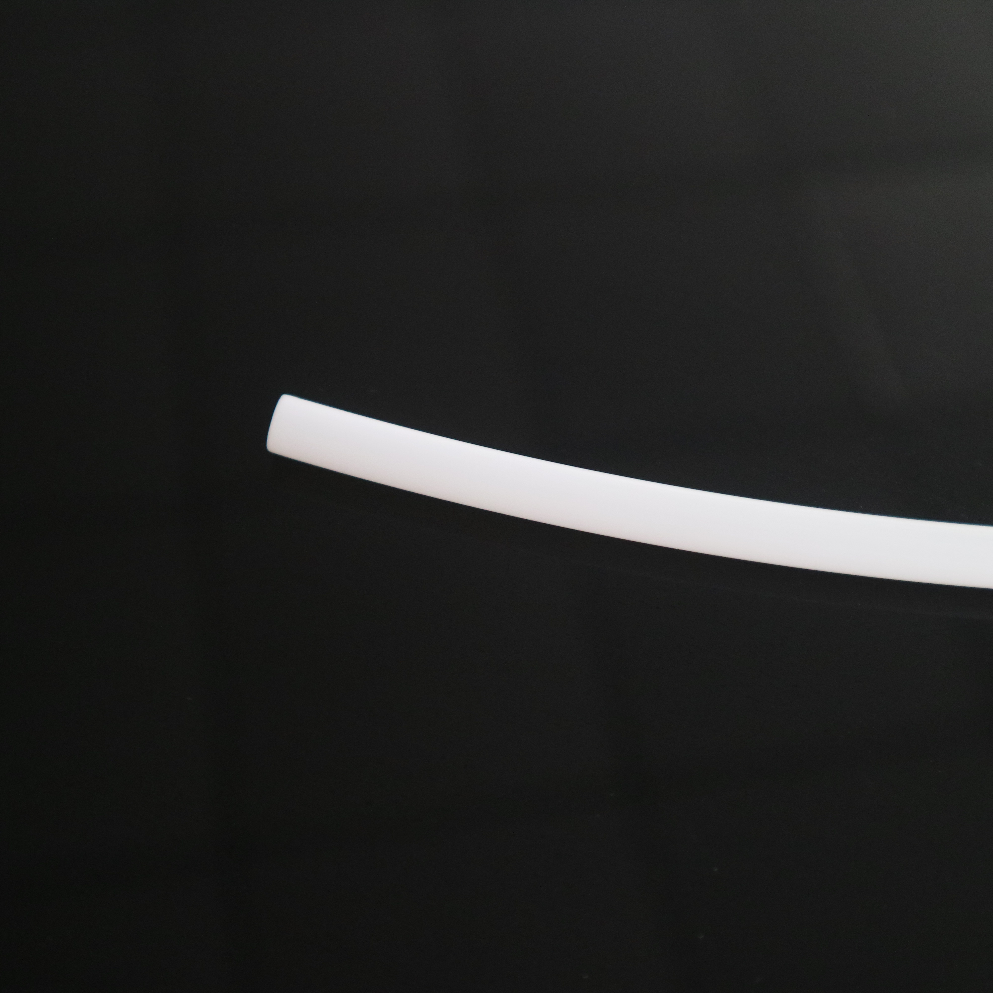 Cream white 4mm diameter MMA soft glass fiber optic lighting illuminator products