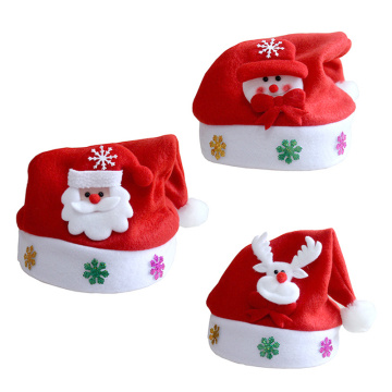 1PC 2020 Christmas Hats Adults Kids Costume Santa Claus Snowman Reindeer Festival Party Hat Ornament For Children New Year Gifts