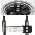 Hot Sale Wheel Rim Bolt Pattern Sliding PCD Measuring Tool Gauge Ruler 8 Holes PCD Ruler Lugs Hub Pitch Measurement Tool