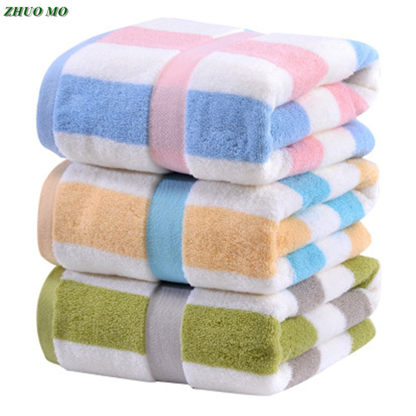 Fashion stripe Cotton Bath Towels Bathroom for adults Sheets Men Women Hotel spa Large Towel Super Absorbent Shower for home