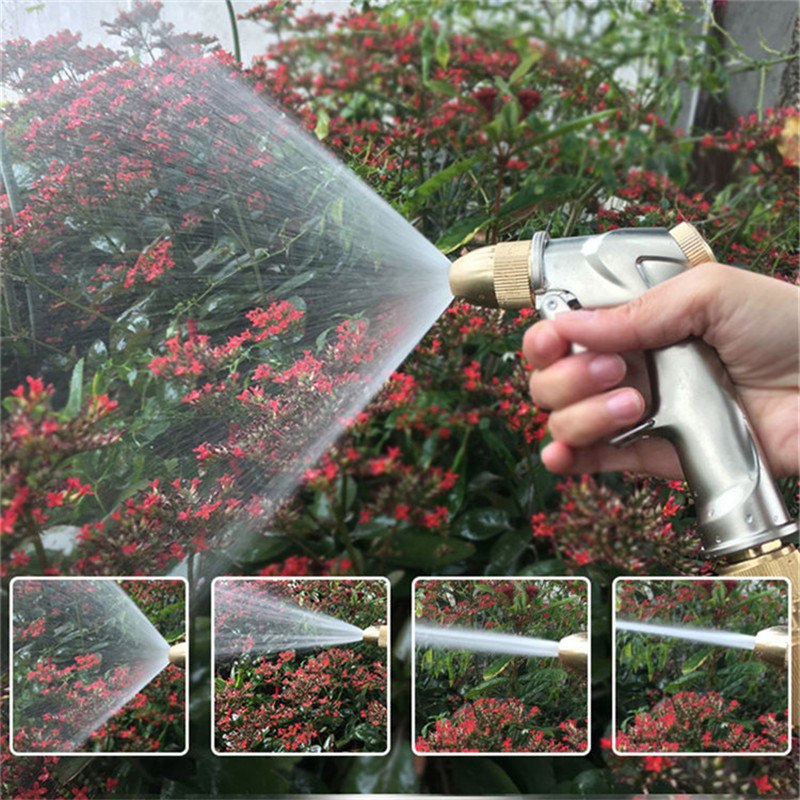 Hot Sale 3 Times Expandable Garden Hose Magic Stretch European Hose Garden Watering Hose High Pressure Car Water Gun Sprayer