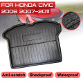 Car Floor Mat Carpet For Honda Civic 2006 2007 2008 2009 2010 2011 Rear Trunk Anti-mud Cover