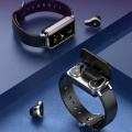 T89 Pro TWS Binaural Wireless Bluetooth 5.0 Sports Smart Watch Blood Pressure Message Reminder Wristband Bracelet