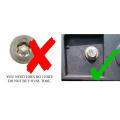 Coffee Machine Open Security Oval Head Service Repair Tool Key, Suitable for Jura Franke AEG Siciliana etc, 61x6mm