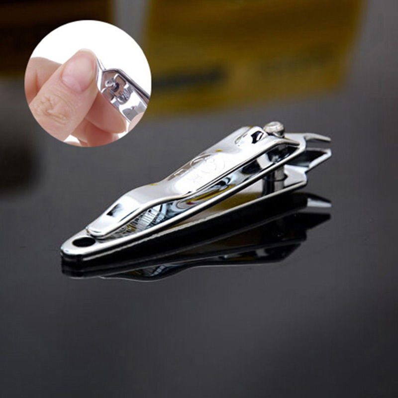 Steel Nail Clipper Cutter Professional Manicure Trimmer High Quality Toe Nail Clipper with Clip Catcher drop shipping