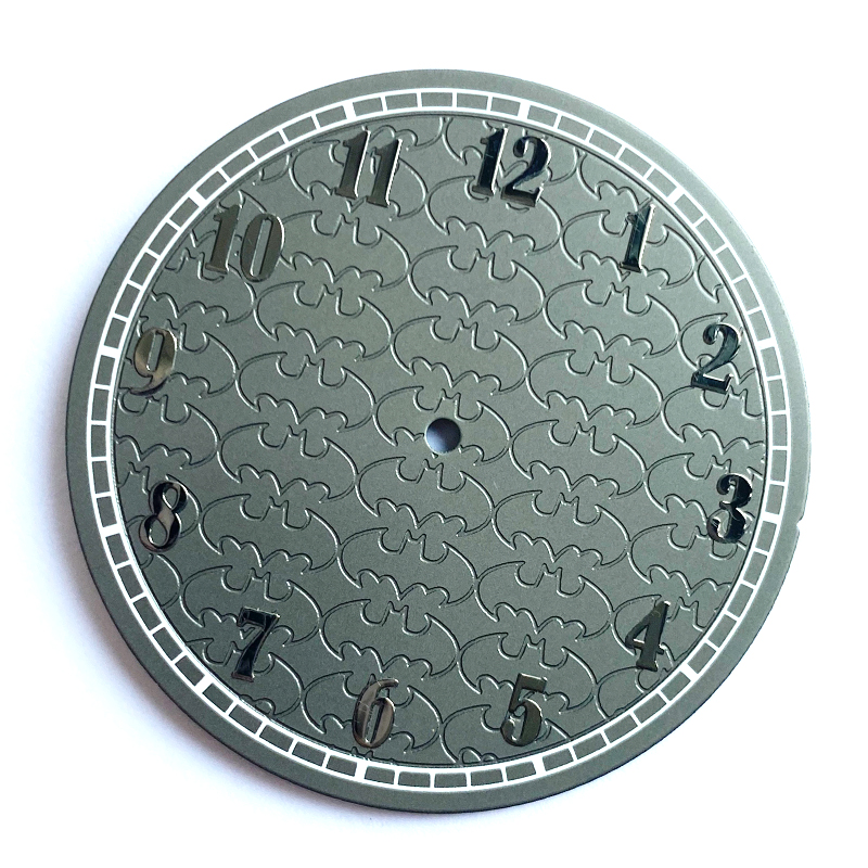 embossed watch dial