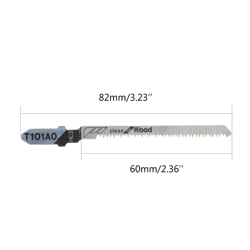 T101AO HCS T-Shank Jigsaw Blades Curve Cutting Tool Kits For Wood Plastic 5PCS/SET