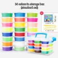 12 / 24 / 36 Colors Air Dry Super Light Jumpimg Modeling Clay Play Dough Playdough Foam Clay Intelligent Plasticine Polymer Clay