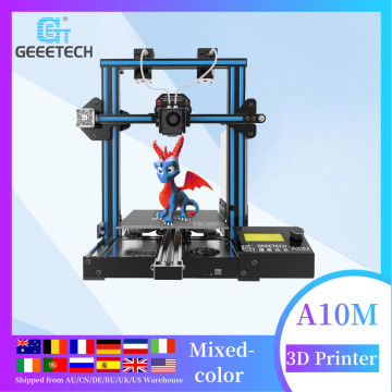 Geeetech 3D Printer A10M 2 In 1 Mixcolor Auto-Leveling Function Filament sensor Power Failur CE FDM pla 3d printing 3d print