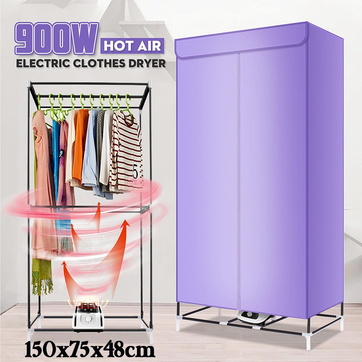 900W Household Electric Clothes Fast Drying Clothing Rack Portable Clothes Drying Machine Warm Air Heating Cloth Shoes Dryers